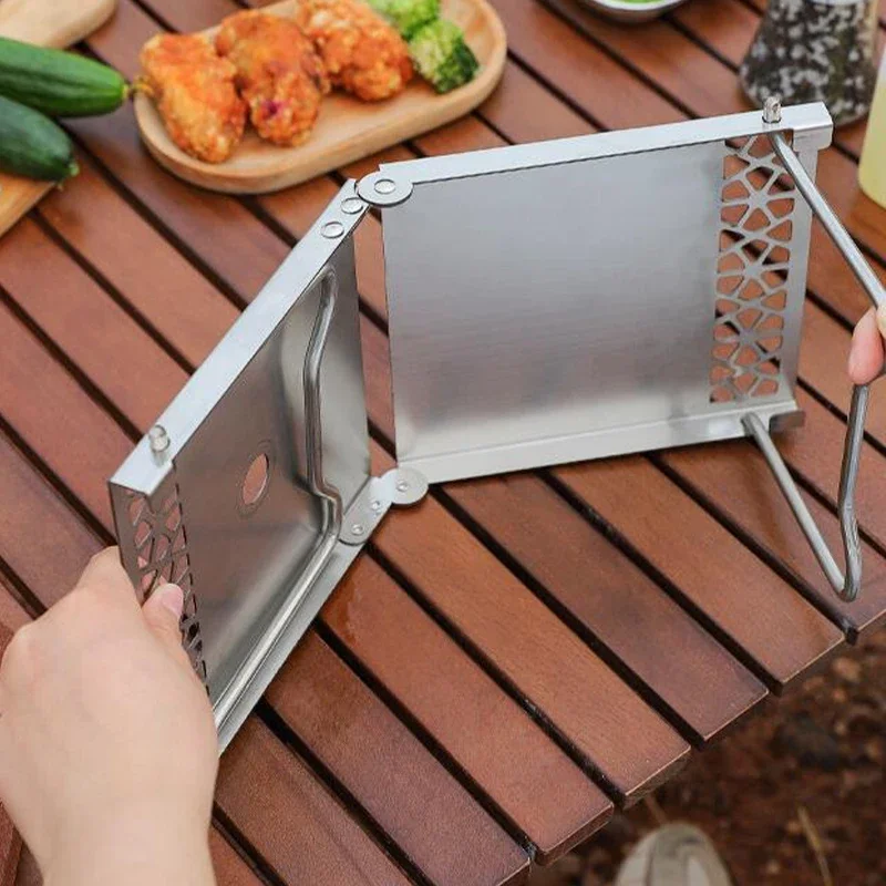 Outdoor Camping Stainless Steel Folding Table Portable Barbecue Stove Table Multi-functional Mini Tea Table for Hiking Picnic
Outdoor Camping Stainless Steel Folding Table Portable Barbecue Stove Table Multi-functional Mini Tea Table for Hiking Picnic