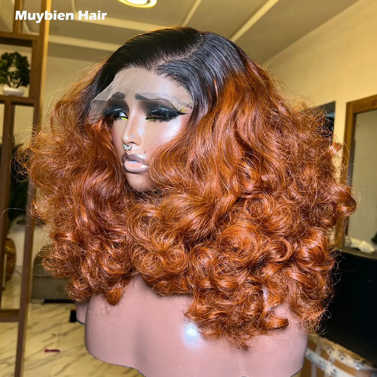 5by5 Closure Ombre Orange Bouncy Curly Wig Human Hair 13x6 13x4 HD Lace Front Loose Wave Wigs for Woman 450 Density Glueless Wig
5by5 Closure Ombre Orange Bouncy Curly Wig Human Hair 13x6 13x4 HD Lace Front Loose Wave Wigs for Woman 450 Density Glueless Wig