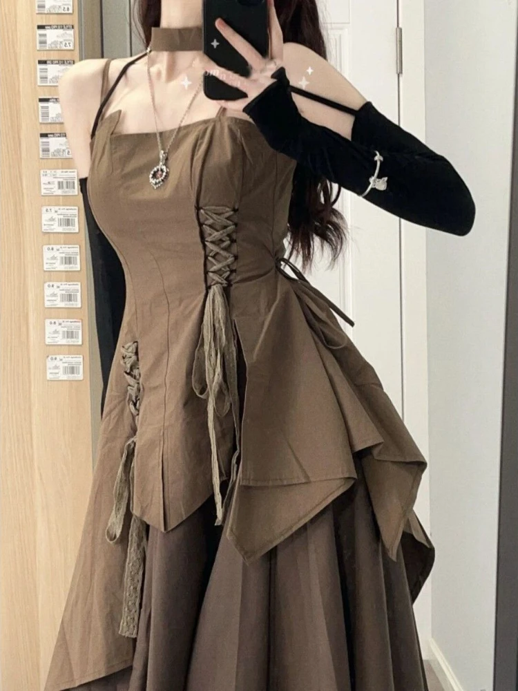 Y2k Casual Bodycon Sexy Strap Dress Women Hot Girl Vintage Elegant Mini Dress Even Party Korean Fashion Chic Summer Sleeveless
Y2k Casual Bodycon Sexy Strap Dress Women Hot Girl Vintage Elegant Mini Dress Even Party Korean Fashion Chic Summer Sleeveless