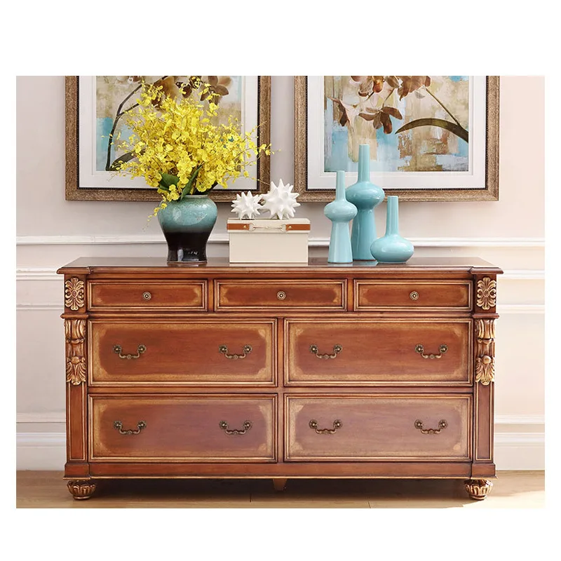 neoclassical series long birch seven side cabinet European style chest furniture
neoclassical series long birch seven side cabinet European style chest furniture