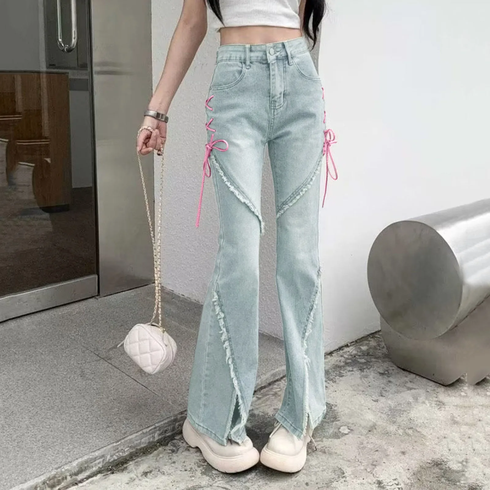 Women Baggy Jeans Trousers With High Waist E Girl Style Streetwear Casual Vintage Denim Trousers Loose Straight Leisure Trousers
Women Baggy Jeans Trousers With High Waist E Girl Style Streetwear Casual Vintage Denim Trousers Loose Straight Leisure Trousers