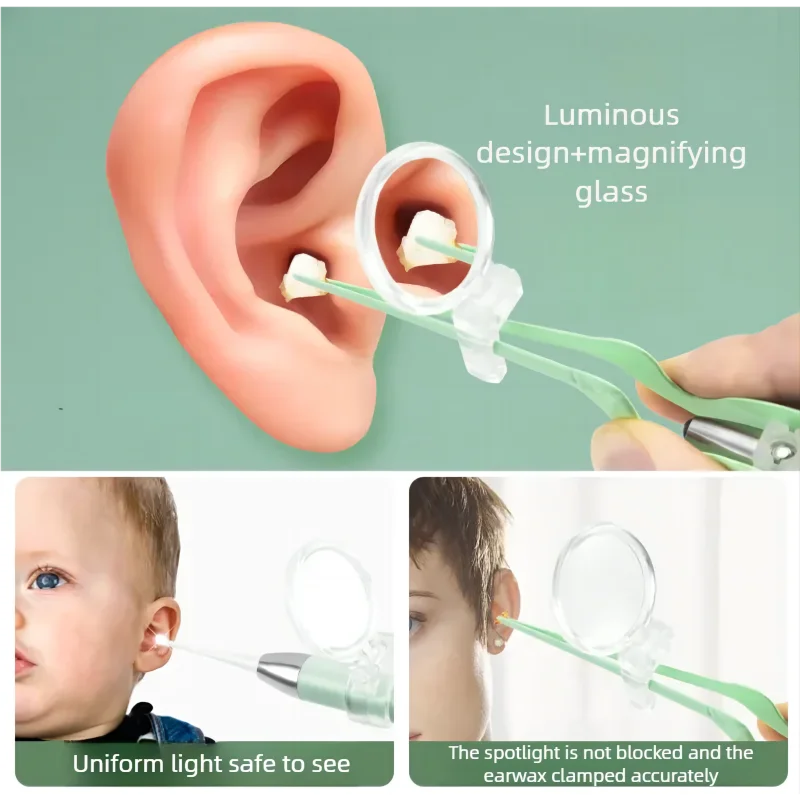 Набор для чистки ушей со светодиодной подсветкой, для удаления ушной серы у детей и взрослых, с ложкой-экстрактором и пинцетом, набор инструментов для чистки ушей
Набор для чистки ушей со светодиодной подсветкой, для удаления ушной серы у детей и взрослых, с ложкой-экстрактором и пинцетом, набор инструментов для чистки ушей