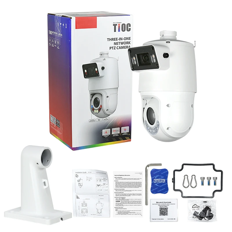 Dahua 25x Zoom TiOC PTZ Camera 4MP+4MP SDT4E425-4F-GB-A-PV1 WizSense Auto Tracking 3.0 Active Deterrence Smart Dual Light
Dahua 25x Zoom TiOC PTZ Camera 4MP+4MP SDT4E425-4F-GB-A-PV1 WizSense Auto Tracking 3.0 Active Deterrence Smart Dual Light