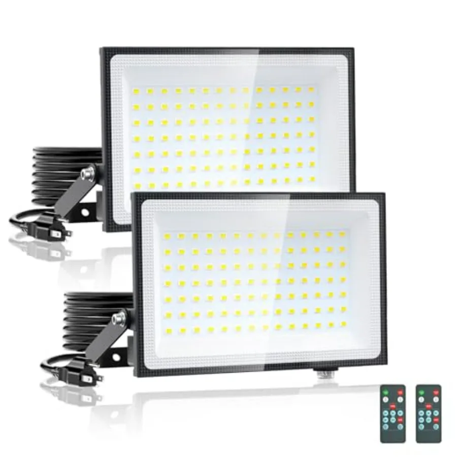 100W Dusk to Dawn LED Outdoor Flood Light with Timer 9000LM Adjustable Brightness Work Light IP66 Waterproof Security Light Plu
100W Dusk to Dawn LED Outdoor Flood Light with Timer 9000LM Adjustable Brightness Work Light IP66 Waterproof Security Light Plu