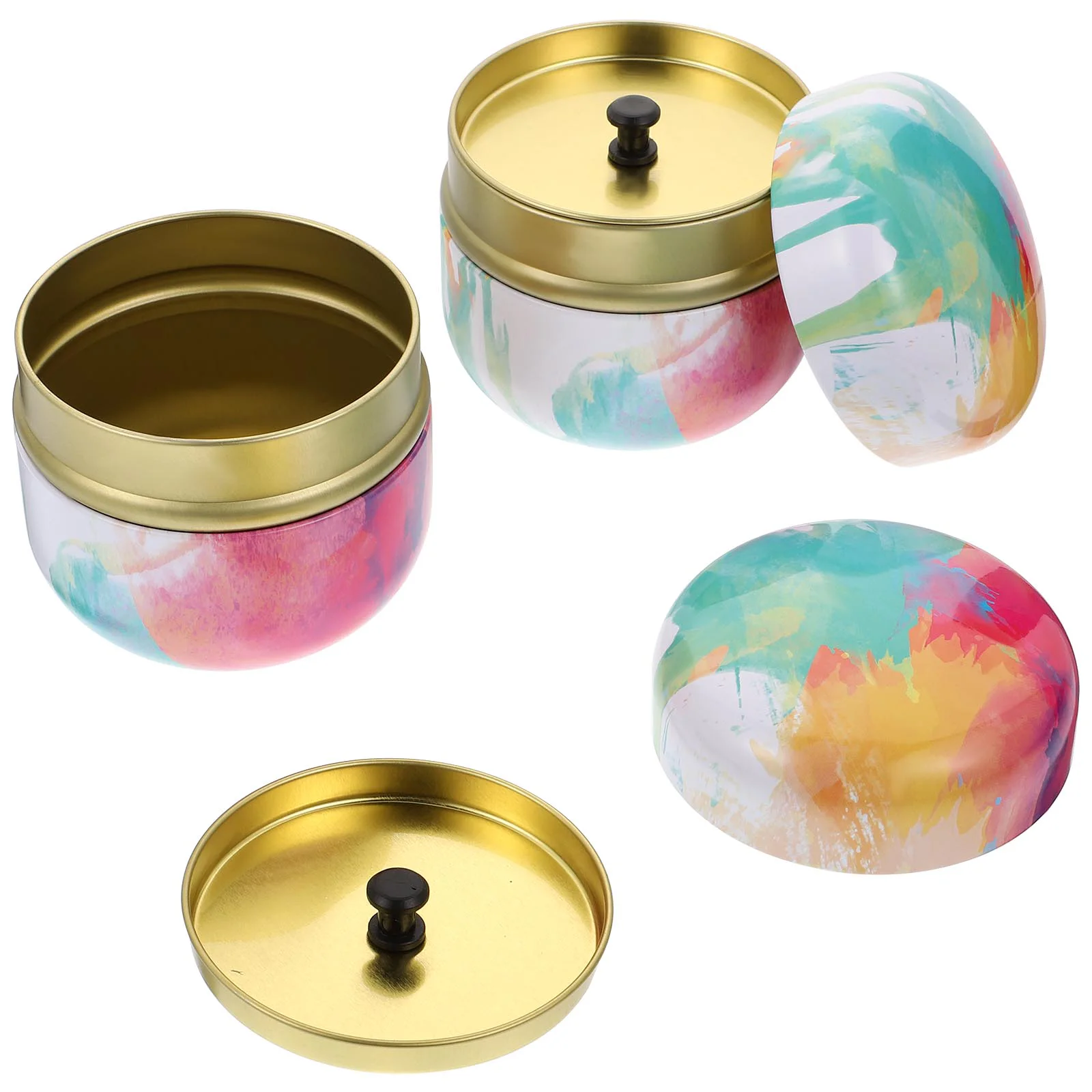 2 Pcs Tea Exquisite Container Decorative Can Candy Jar Portable Food Containers
2 Pcs Tea Exquisite Container Decorative Can Candy Jar Portable Food Containers