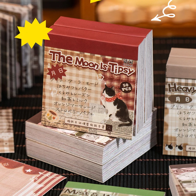 Mr.Paper 4packs Plaid Diary Memo Sticker Book, Cute Cat Themed Aesthetic Note Paper for Journal Scrapbooking DIY Crafts
Mr.Paper 4packs Plaid Diary Memo Sticker Book, Cute Cat Themed Aesthetic Note Paper for Journal Scrapbooking DIY Crafts