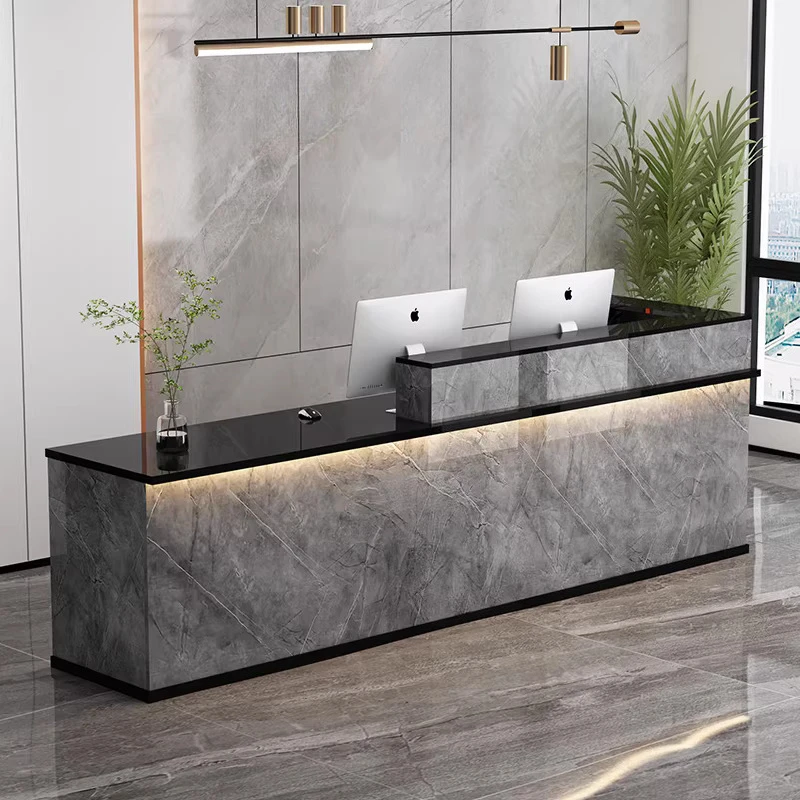 Black Modern Reception Counter Beauty Luxury Gym Restaurant Reception Counter Computer Commercial Toonbank Receptie Furniture
Black Modern Reception Counter Beauty Luxury Gym Restaurant Reception Counter Computer Commercial Toonbank Receptie Furniture