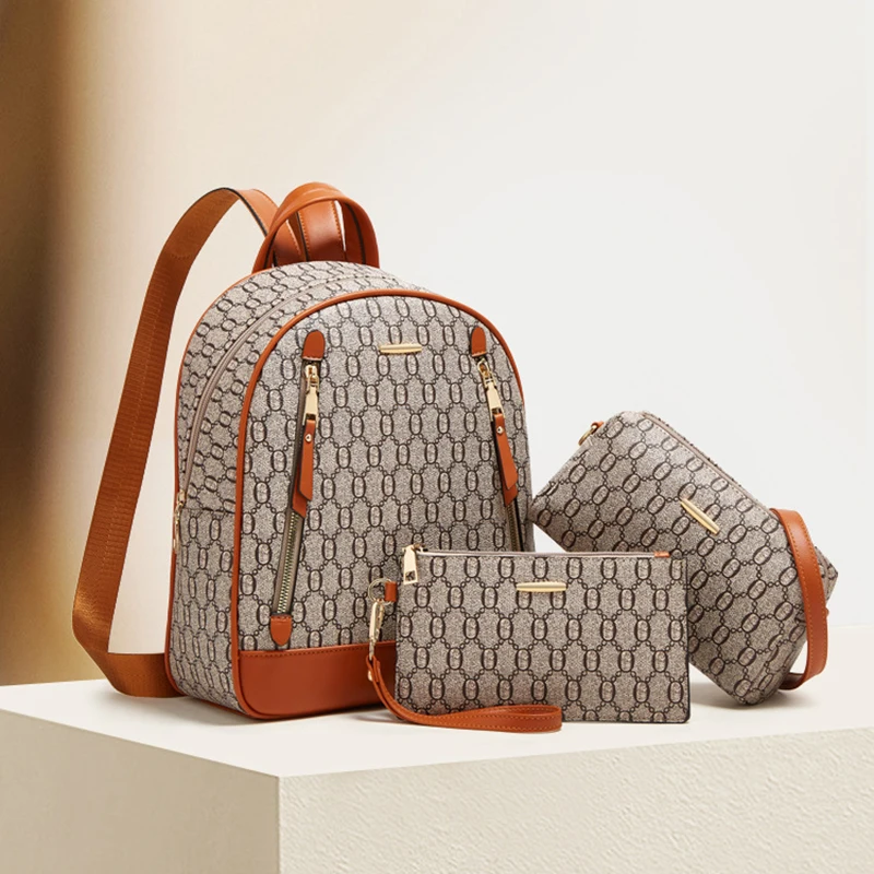 3-Piece Set 2024 New Fashion Edition Trendy Single Shoulder Shoulder Backpack Three purpose Women's Bag Multi purpose Backpack
3-Piece Set 2024 New Fashion Edition Trendy Single Shoulder Shoulder Backpack Three purpose Women's Bag Multi purpose Backpack