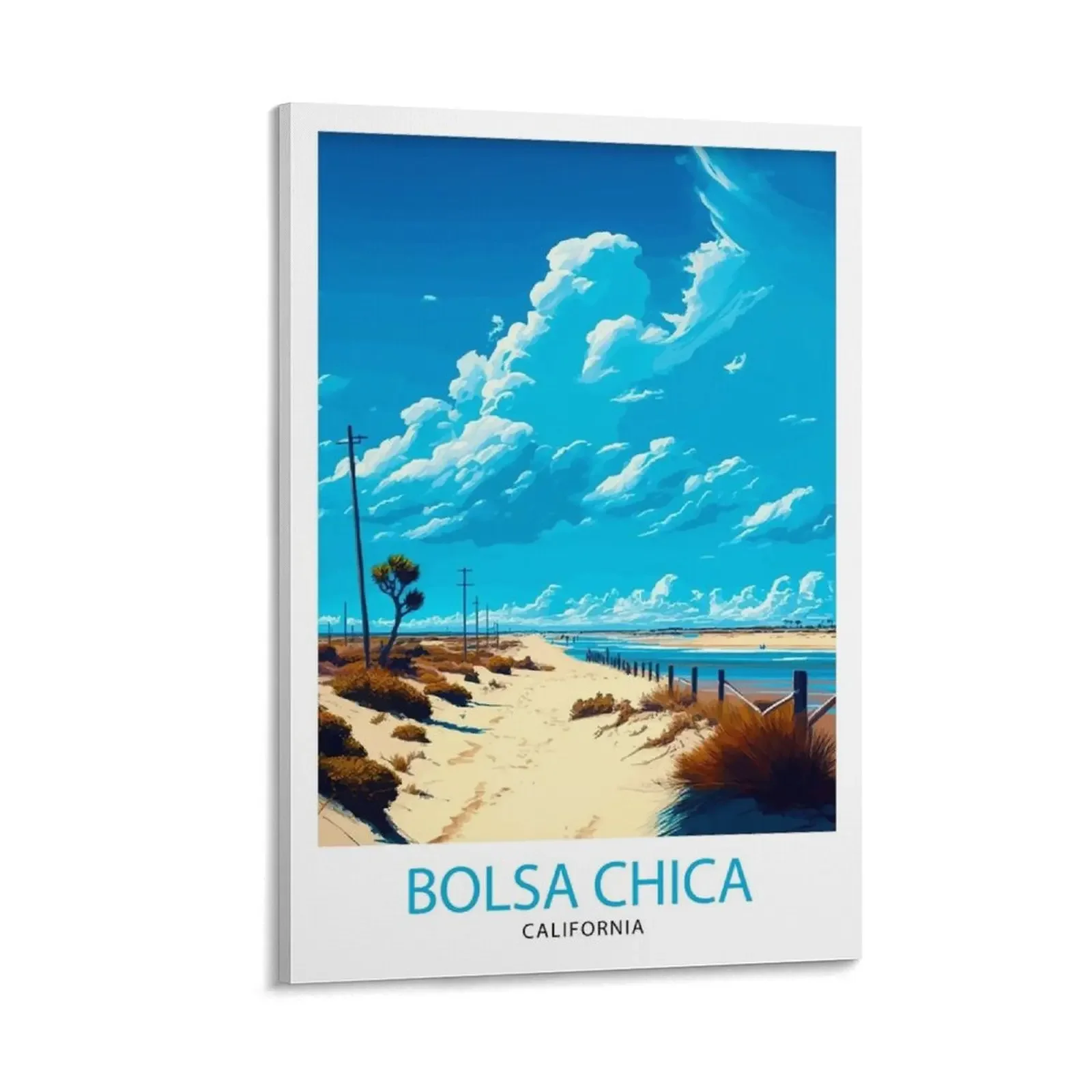 Bolsa Chica Beach California Travel Print| Beach Wall Art Coastal Home Decor California Beach Print Surfing Post Canvas Painting
Bolsa Chica Beach California Travel Print| Beach Wall Art Coastal Home Decor California Beach Print Surfing Post Canvas Painting