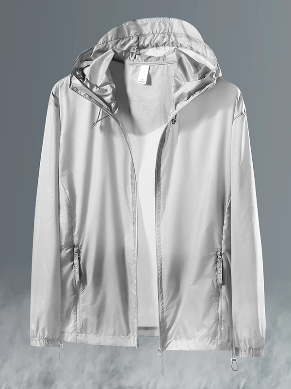 Мужская летняя тонкая повседневная легкая однослойная куртка из ледяного шелка для активного отдыха, с защитой от солнца UPF50+, свободного кроя, на молнии, с длинными рукавами
Мужская летняя тонкая повседневная легкая однослойная куртка из ледяного шелка для активного отдыха, с защитой от солнца UPF50+, свободного кроя, на молнии, с длинными рукавами