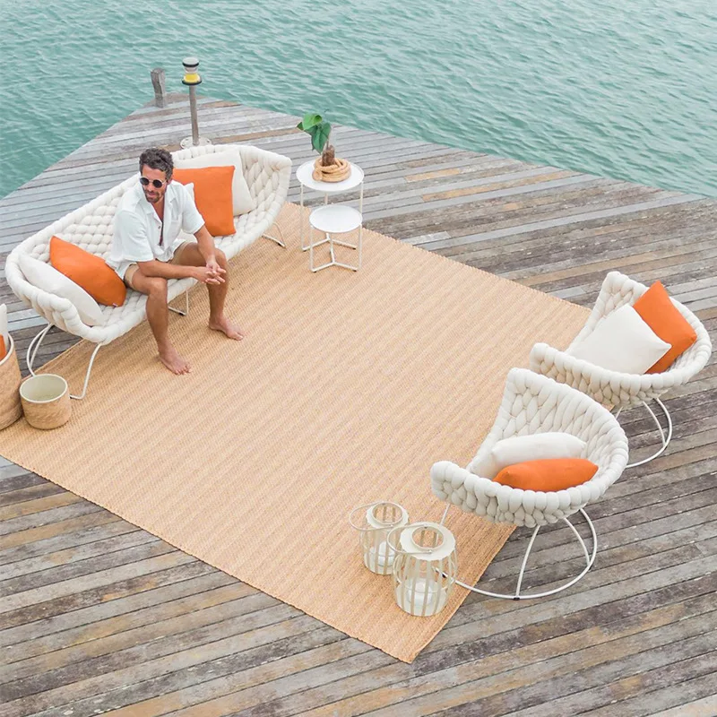 Outdoor sofa sun room balcony courtyard garden round rattan chair rain and sun protection rattan open-air combination furniture
Outdoor sofa sun room balcony courtyard garden round rattan chair rain and sun protection rattan open-air combination furniture