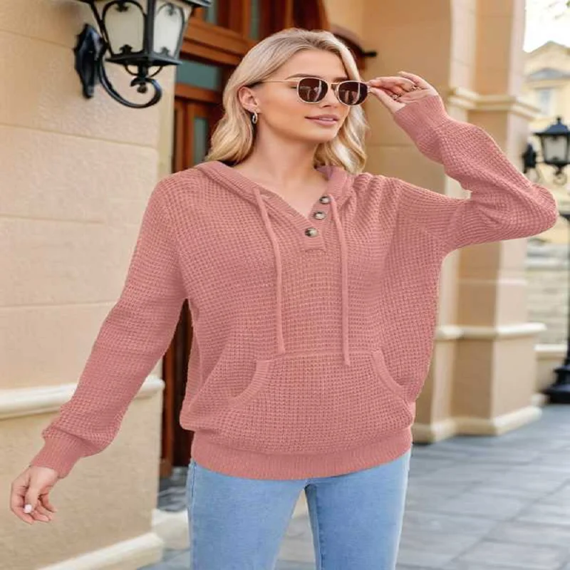 2025 New Women's Solid Color Hooded Sweatshirts Long-Sleeved Drawstring Hoodie With Large Pockets Autumn Casual Pullover Tops
2025 New Women's Solid Color Hooded Sweatshirts Long-Sleeved Drawstring Hoodie With Large Pockets Autumn Casual Pullover Tops
