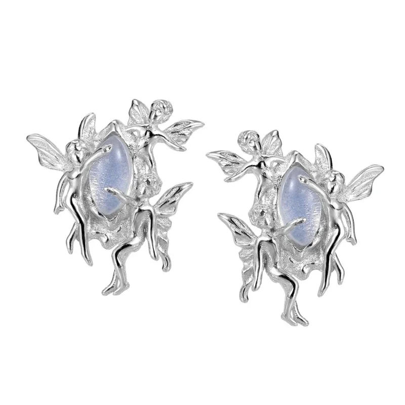 Original Inlaid with Opal Stone Woman's Stud Earrings Fashion S925 Sterling Silver Ring Irregular Fine Jewelry Ear Studs Gift
Original Inlaid with Opal Stone Woman's Stud Earrings Fashion S925 Sterling Silver Ring Irregular Fine Jewelry Ear Studs Gift