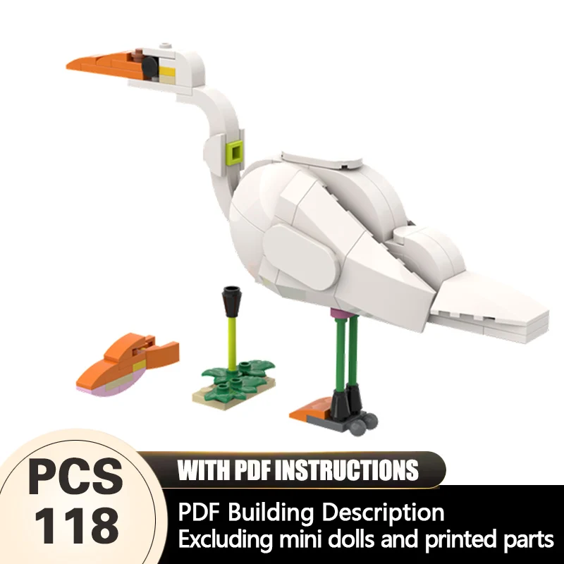 Creators Animal Series Model MOC Building Bricks Great Egret Modular Technology Gifts Holiday Assemble Children Toys Suit
Creators Animal Series Model MOC Building Bricks Great Egret Modular Technology Gifts Holiday Assemble Children Toys Suit