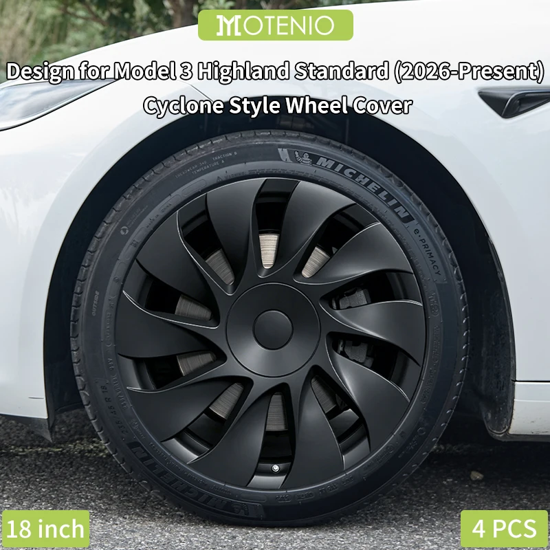 4PCS Hub Cap for Tesla Model 3 2026 18" Standard Iron Wheel Cover Set, Black Hubcaps Replacement for 2026 Model 3 Base Model
4PCS Hub Cap for Tesla Model 3 2026 18" Standard Iron Wheel Cover Set, Black Hubcaps Replacement for 2026 Model 3 Base Model