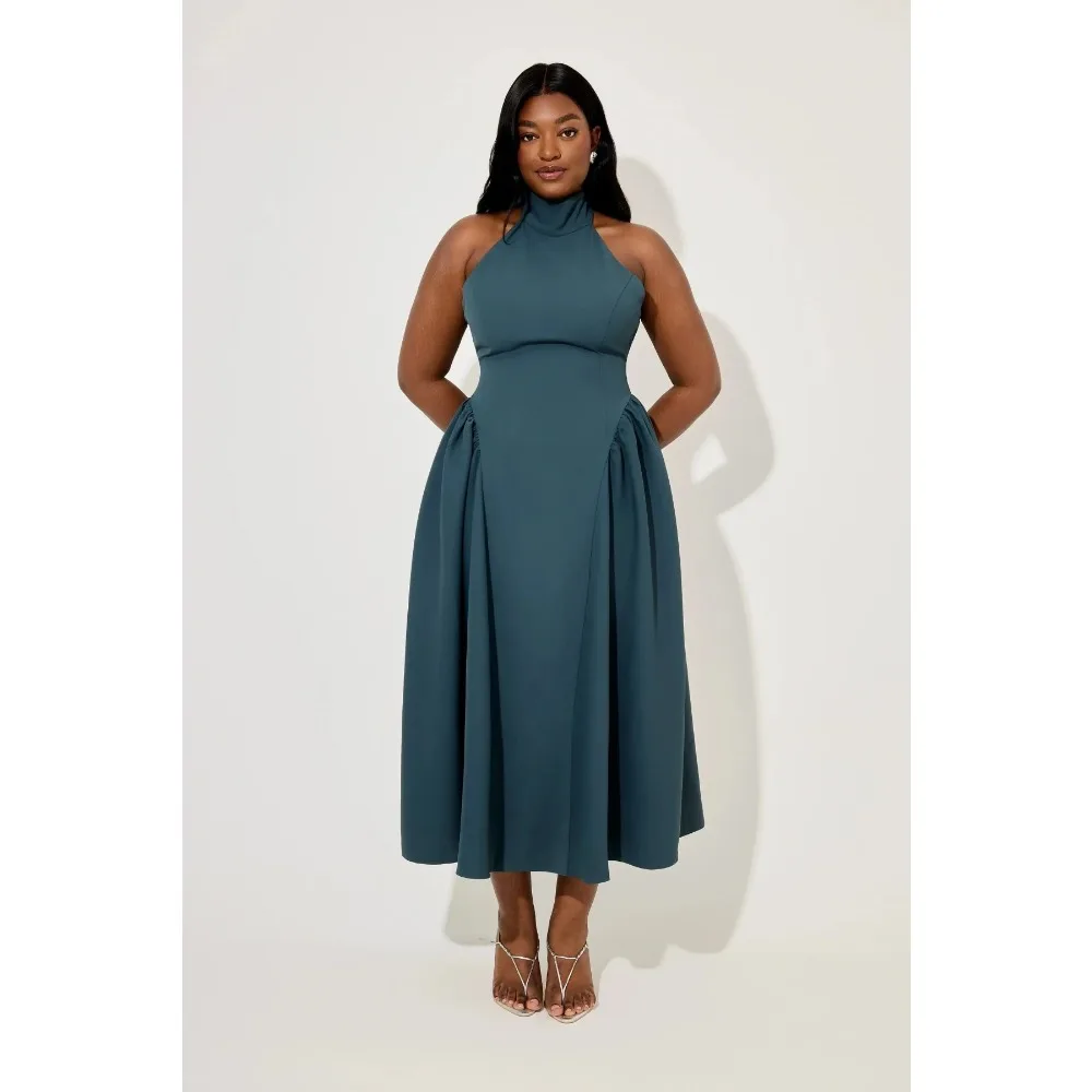 Customized Plus Size Halter Evening Dresses Backless Cocktail Party Dress Long Pleated Draped Prom Gowns for Women 2026 Bespoke
Customized Plus Size Halter Evening Dresses Backless Cocktail Party Dress Long Pleated Draped Prom Gowns for Women 2026 Bespoke