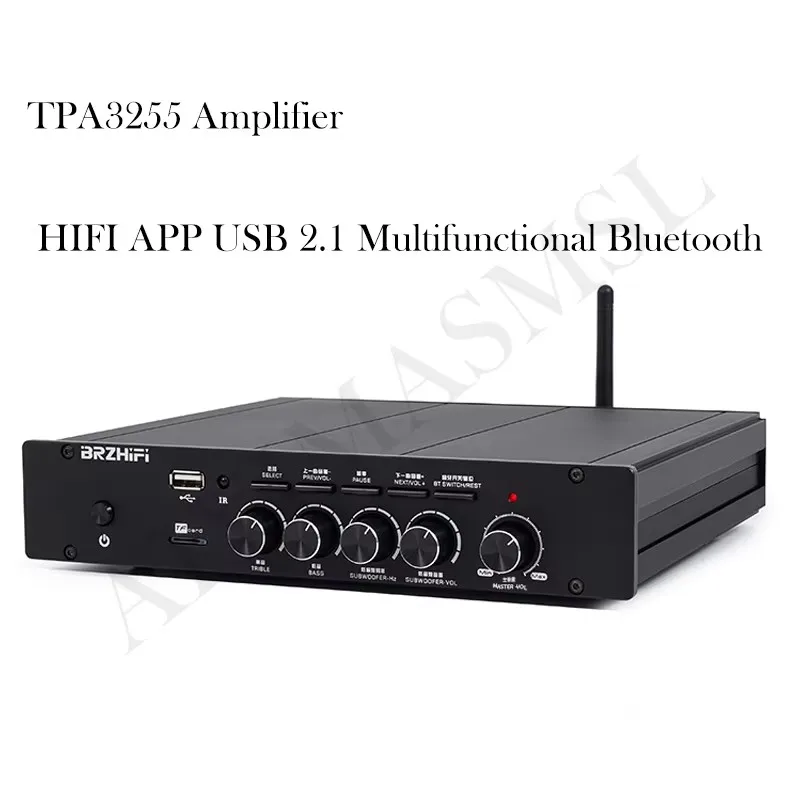 AIYIMA SMSL TPA3255 Hifi Amplifier 300W 2.1 Channel U Disk Fiber Optic Coaxial Bluetooth playback Amp Stereo Subwoofer Amplifier
AIYIMA SMSL TPA3255 Hifi Amplifier 300W 2.1 Channel U Disk Fiber Optic Coaxial Bluetooth playback Amp Stereo Subwoofer Amplifier