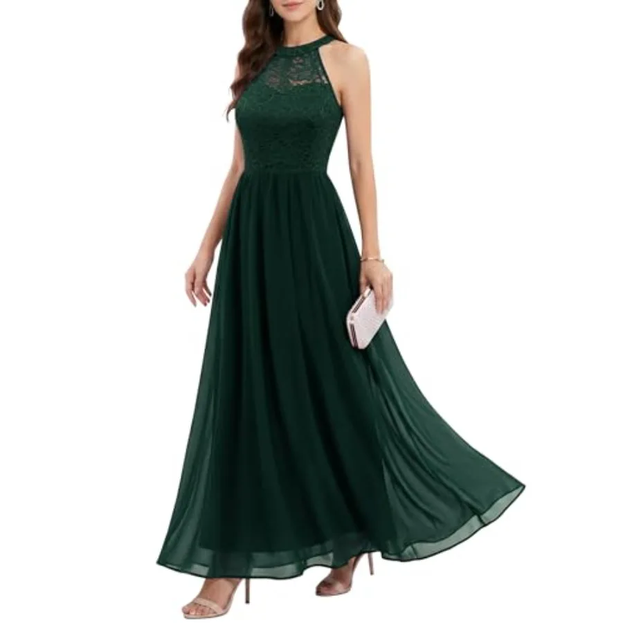 Wedtrend Women's Formal Dress, Halter Long Prom Dress Floral Lace Bridesmaid Dresses
Wedtrend Women's Formal Dress, Halter Long Prom Dress Floral Lace Bridesmaid Dresses