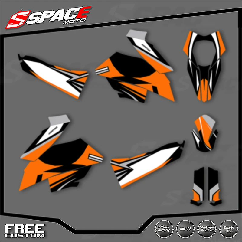 SPACE Custom Motorcycle Graphics For KTM 2007 2008 2009 2010 2011 SMR 690 R Decal Stickers Kits 001
SPACE Custom Motorcycle Graphics For KTM 2007 2008 2009 2010 2011 SMR 690 R Decal Stickers Kits 001