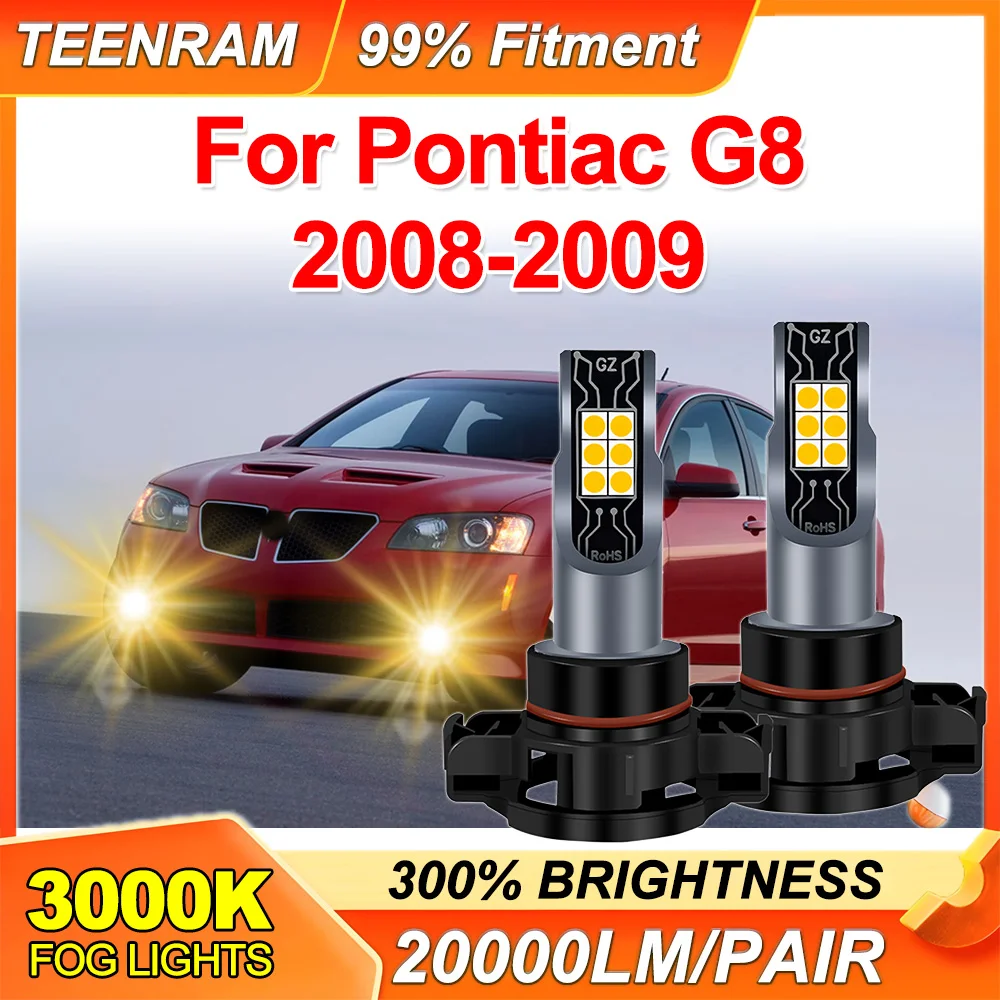 2Pcs Car Lamp Canbus 20000LM 3000K Yellow 5202 LED Front Fog Light Bulb For Pontiac G8 2008-2009 Lamp Accessories
2Pcs Car Lamp Canbus 20000LM 3000K Yellow 5202 LED Front Fog Light Bulb For Pontiac G8 2008-2009 Lamp Accessories