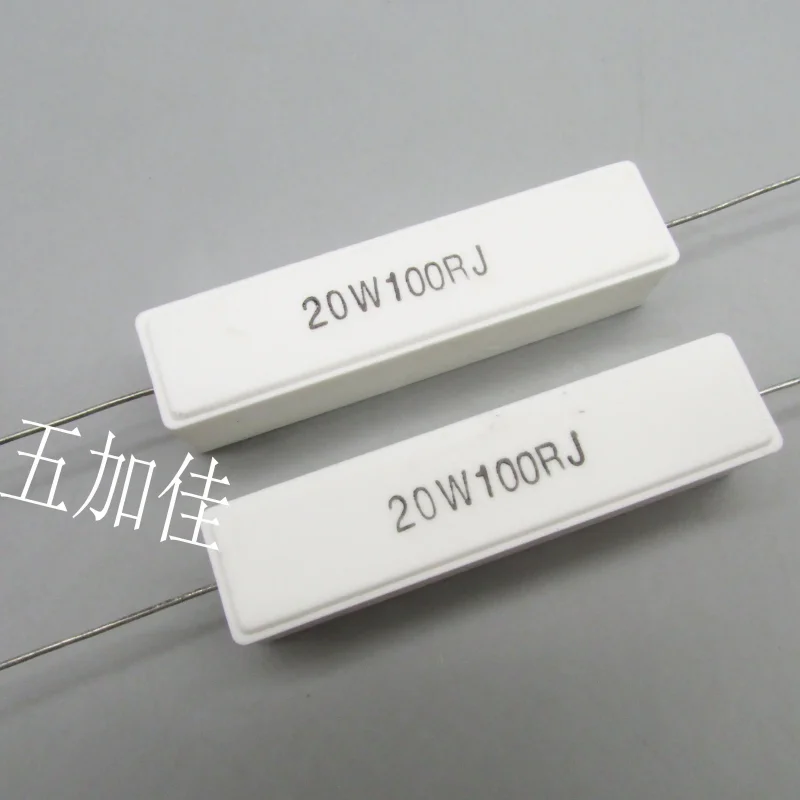 10-100pcs brand new 20W100RJ 20W 100R 5% cement wire wound resistor axial frequency division ceramic resistor
10-100pcs brand new 20W100RJ 20W 100R 5% cement wire wound resistor axial frequency division ceramic resistor