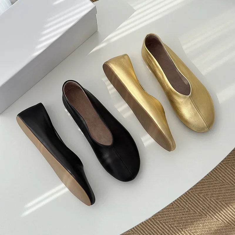 Dave&di Minimalist French Vintage Leather Round Toe Mary Jane Shoes Super Soft And Comfortable Ballet Shoes Sheepskin Loafers
Dave&di Minimalist French Vintage Leather Round Toe Mary Jane Shoes Super Soft And Comfortable Ballet Shoes Sheepskin Loafers