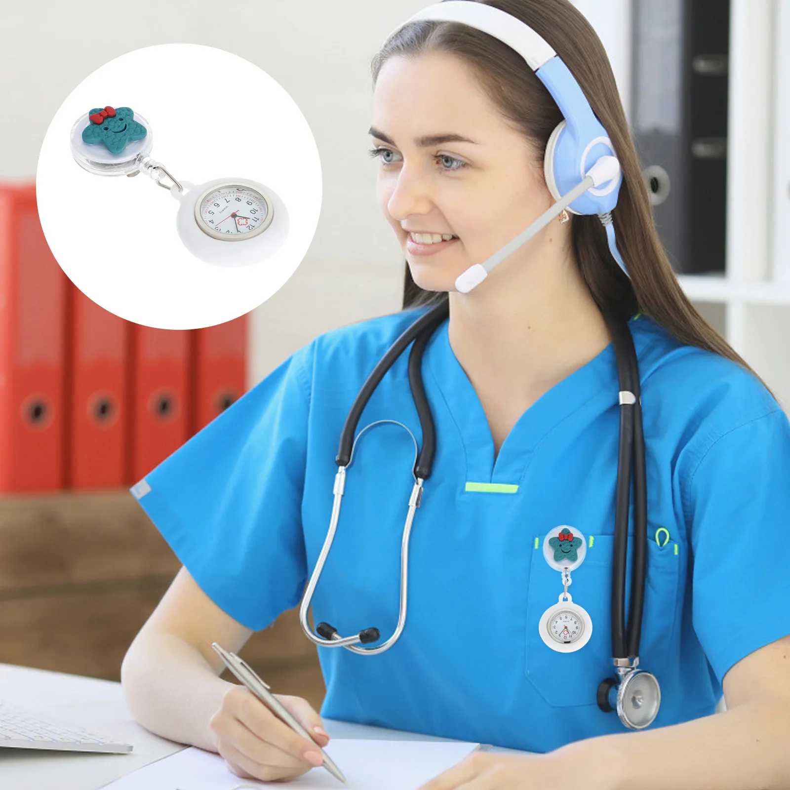 Cartoon Star Pocket Watch Clip Nurse Watch Staff Quartz Timepiece Portable Silicone Watches for Nurses
Cartoon Star Pocket Watch Clip Nurse Watch Staff Quartz Timepiece Portable Silicone Watches for Nurses