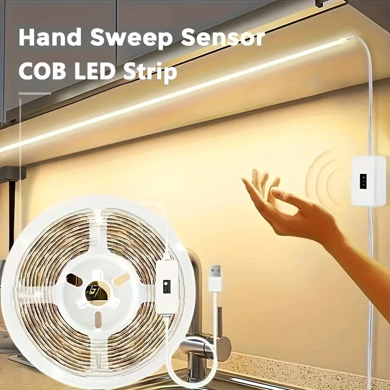 USB LED Strip Lights DC 5V COB Smart Dimmer Hand Scan Sensor Nightlights Backlight Tape TV Lamp Tape Bedroom Home Decor
USB LED Strip Lights DC 5V COB Smart Dimmer Hand Scan Sensor Nightlights Backlight Tape TV Lamp Tape Bedroom Home Decor