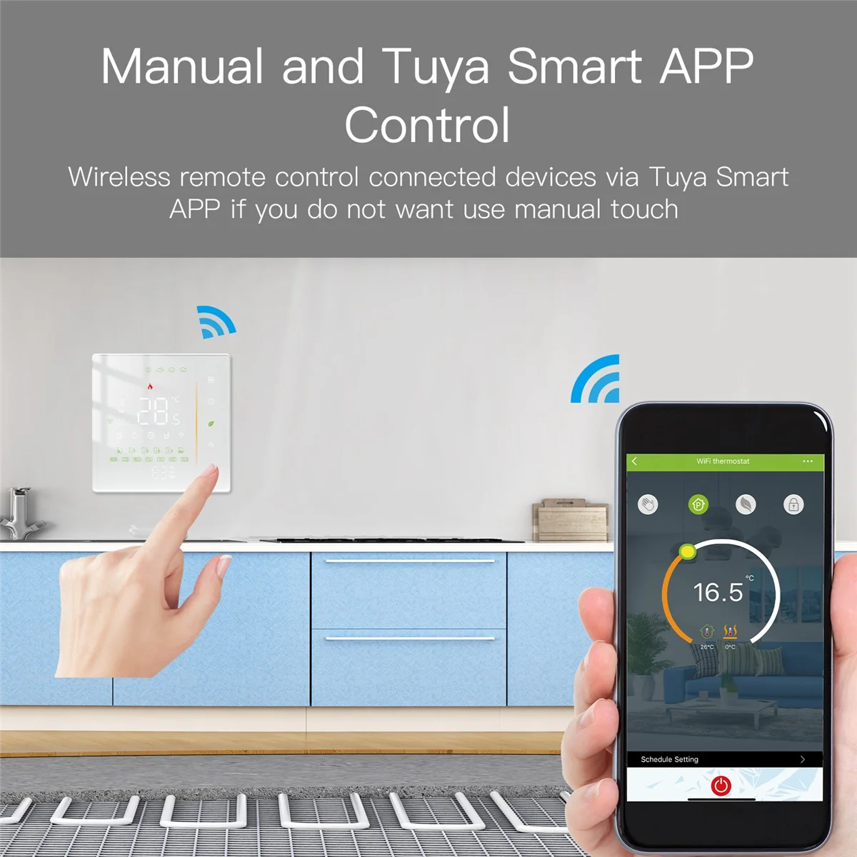 Термостат для водонагревателя Tuya, умное управление через приложение, Wi-Fi, управление голосом Google, черный
Термостат для водонагревателя Tuya, умное управление через приложение, Wi-Fi, управление голосом Google, черный