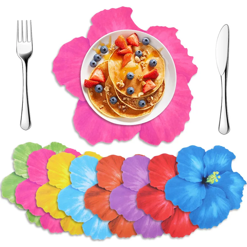 8Pcs Hawaiian Hibiscus Flower Shape Paper Placemat Summer Wedding Birthday Party Dining Table Decor Supplies Disposable Tablemat
8Pcs Hawaiian Hibiscus Flower Shape Paper Placemat Summer Wedding Birthday Party Dining Table Decor Supplies Disposable Tablemat