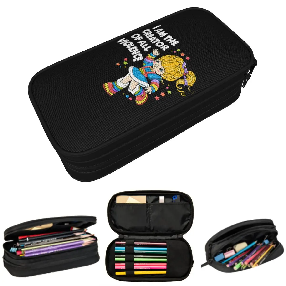 Rainbows Brite Cartoon Pencil Case for Boys Girls Gifts Pen Box Pencil Bag Stationery Supplies Pen Holder Bag
Rainbows Brite Cartoon Pencil Case for Boys Girls Gifts Pen Box Pencil Bag Stationery Supplies Pen Holder Bag