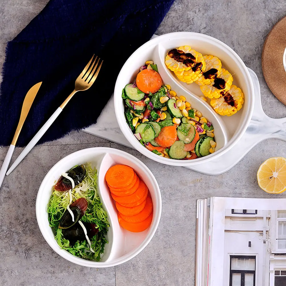 Tai Chi Bowl Ceramic Noodle Japanese Style Food Divided Ramen Compartment Easy Clean Home Restaurant Dining
Tai Chi Bowl Ceramic Noodle Japanese Style Food Divided Ramen Compartment Easy Clean Home Restaurant Dining