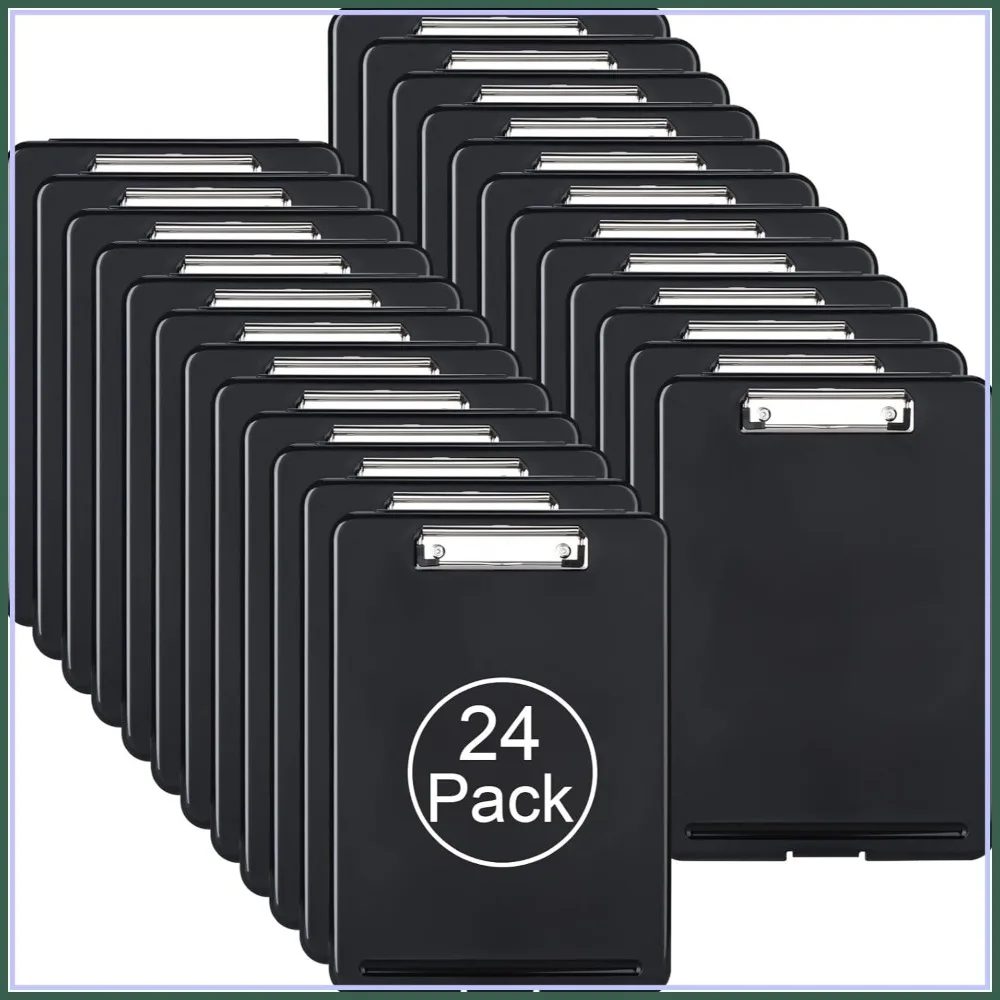 Plastic A4 Form Storage Box Case, Clipboard Set for Office School Medical, 24 Pack
Plastic A4 Form Storage Box Case, Clipboard Set for Office School Medical, 24 Pack