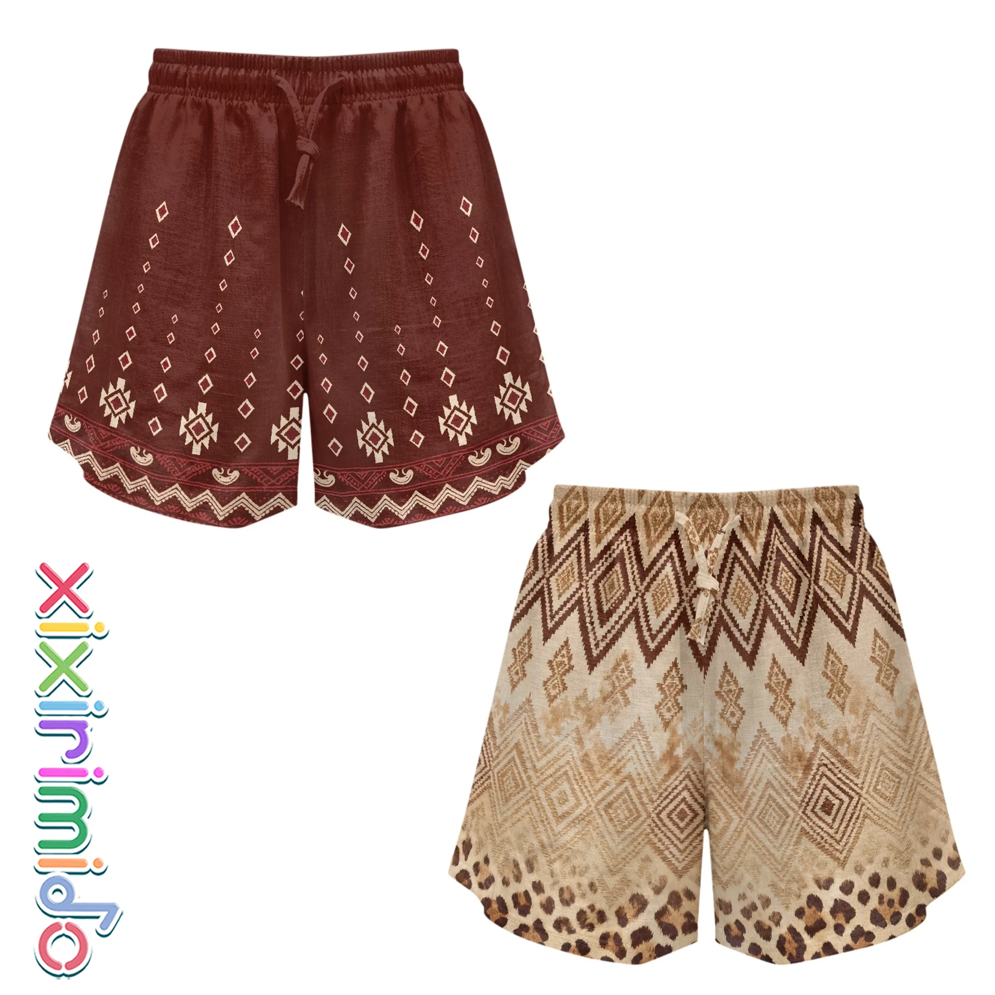 XIXIRIMIDO Women's Linen Shorts High Waisted Pants Ethnic Style Prints Wide-legged Drawstring Short with Pockets Home Shorts
XIXIRIMIDO Women's Linen Shorts High Waisted Pants Ethnic Style Prints Wide-legged Drawstring Short with Pockets Home Shorts