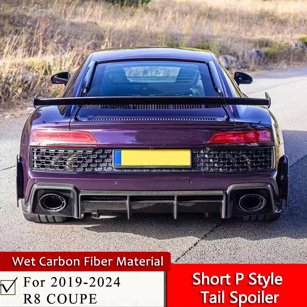 Fit For New R8 Coupe Short Style Performance Tail Wing Wet Carbon Fiber Material aluminum alloy Bracket Carbon R8 Boot Spoiler
Fit For New R8 Coupe Short Style Performance Tail Wing Wet Carbon Fiber Material aluminum alloy Bracket Carbon R8 Boot Spoiler