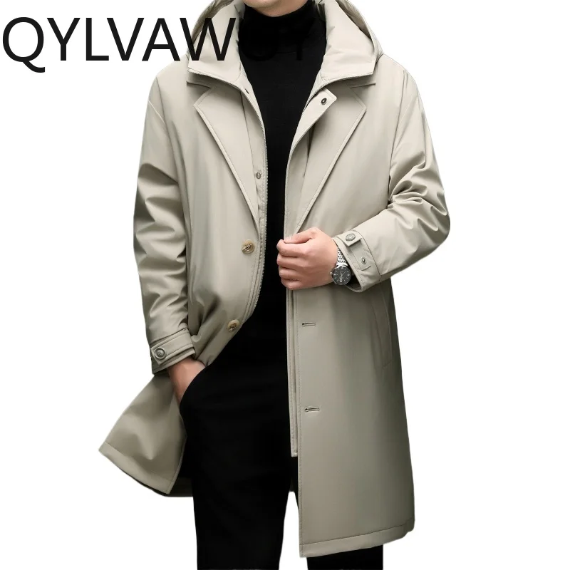 QYLVAWOY 90% Goose Down Mens Winter Jackets Man Coats for Winter Three-layer Thicken Trench Coat Cold-proof Casaco Masculino
QYLVAWOY 90% Goose Down Mens Winter Jackets Man Coats for Winter Three-layer Thicken Trench Coat Cold-proof Casaco Masculino