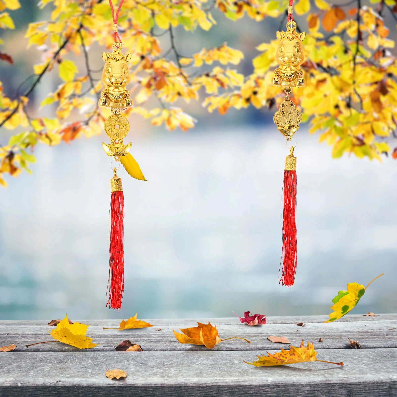 10Pcs Chinese Zodiac Horse Hanging Ornaments Gold Tassel Charms for New Year Bonsai Pendant Decorations Feng Shui Good Luck
10Pcs Chinese Zodiac Horse Hanging Ornaments Gold Tassel Charms for New Year Bonsai Pendant Decorations Feng Shui Good Luck