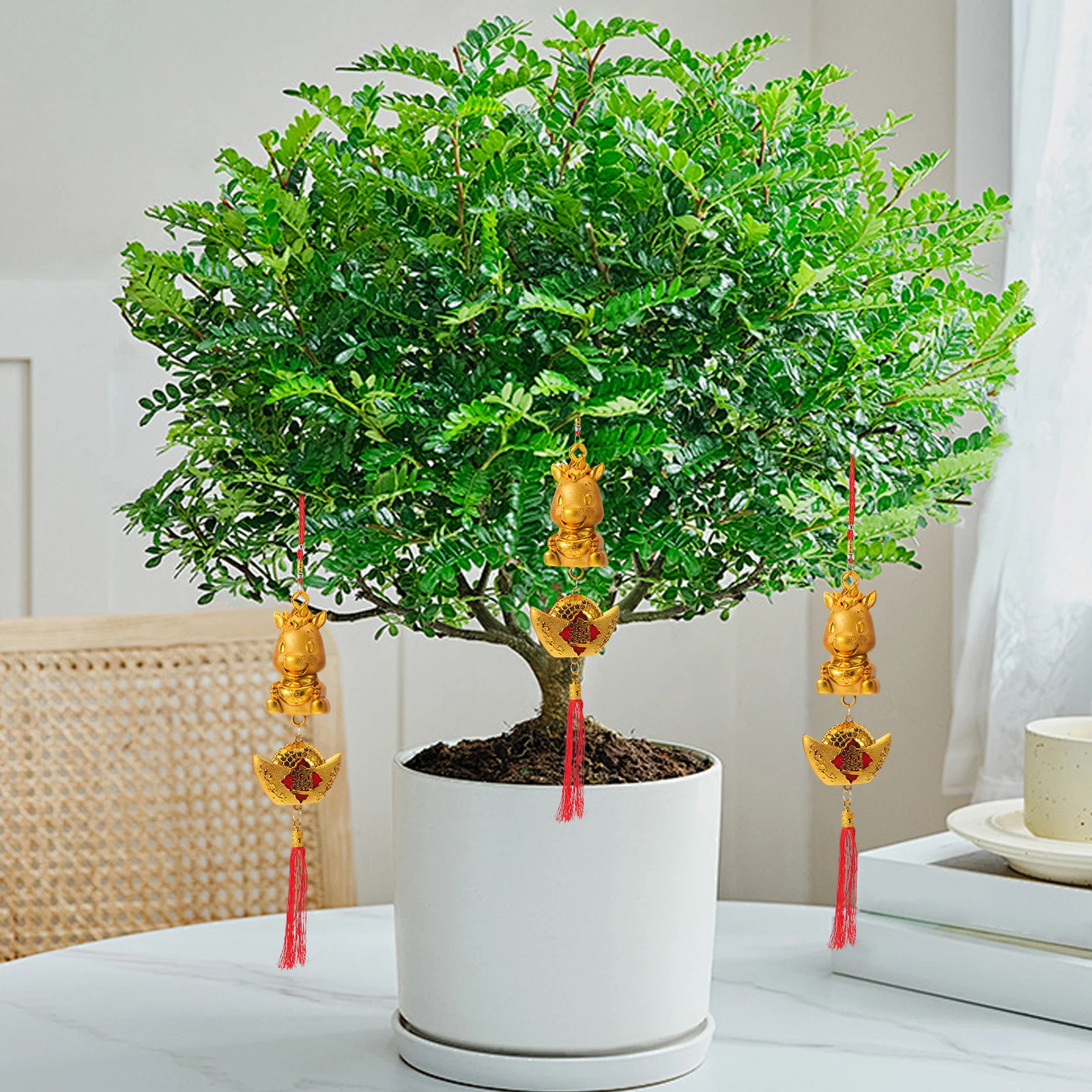 4pcs 2026 Chinese Zodiac Horse Pendant Lunar New Year Hanging Ornament For Door Wall Tree Indoor Outdoor Decor, Spring Festival
4pcs 2026 Chinese Zodiac Horse Pendant Lunar New Year Hanging Ornament For Door Wall Tree Indoor Outdoor Decor, Spring Festival