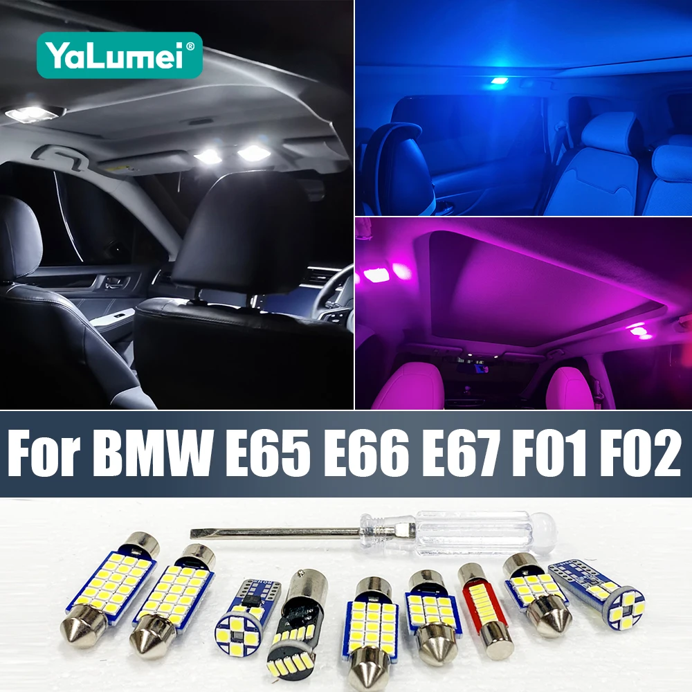 For BMW 7 Series E65 E66 E67 F01 F02 2002-2015 Car LED Bulbs Interior Reading Lamp Vanity Mirror Trunk Light Accessories
For BMW 7 Series E65 E66 E67 F01 F02 2002-2015 Car LED Bulbs Interior Reading Lamp Vanity Mirror Trunk Light Accessories