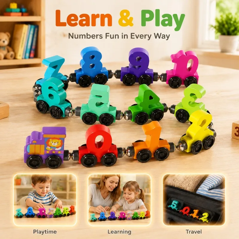 Magnetic Number Train Toy Kids Educational Play Set Magnetic Building Blocks DIY Assemble Bricks Interactive Learning Game
Magnetic Number Train Toy Kids Educational Play Set Magnetic Building Blocks DIY Assemble Bricks Interactive Learning Game
