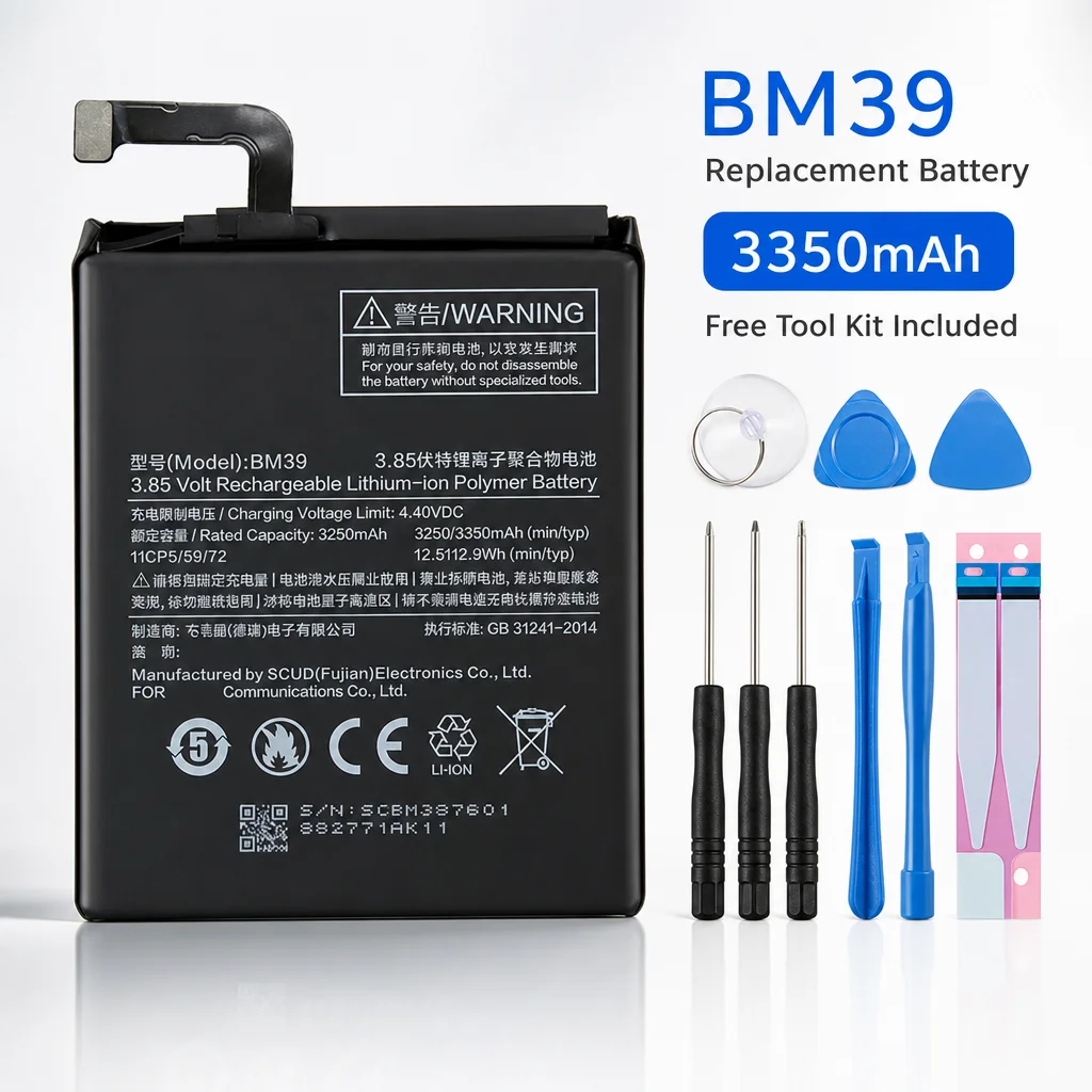Replacement Battery For Xiaomi Mi 6 BM39 3350mAh High Capacity Phone Battery Replacement Batteries
Replacement Battery For Xiaomi Mi 6 BM39 3350mAh High Capacity Phone Battery Replacement Batteries