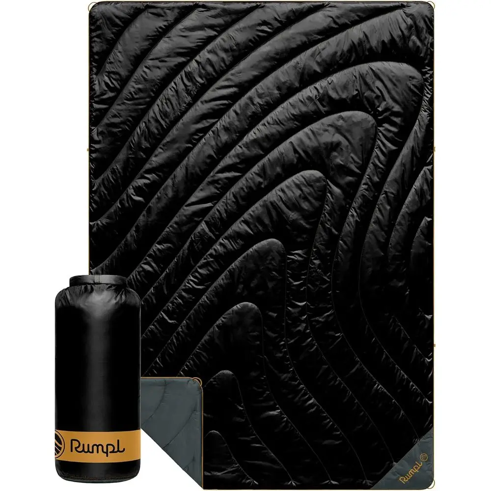 Water-Resistant Recycled Insulation Camping Blanket, 52x75, Black
Water-Resistant Recycled Insulation Camping Blanket, 52x75, Black