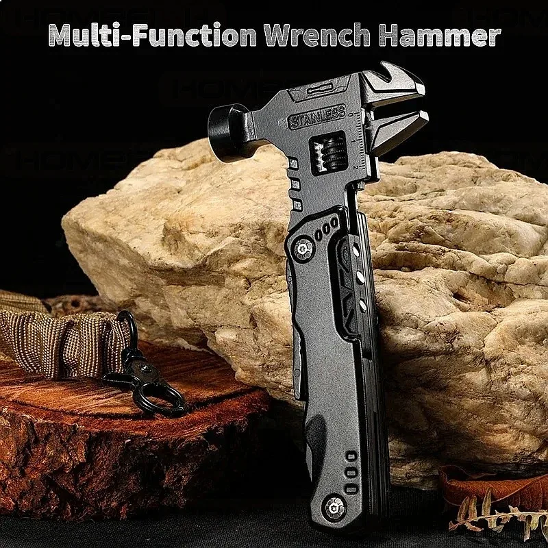 Multi-functional Folding Wrench Hammer Pliers Combination Universal Hand Tool
Multi-functional Folding Wrench Hammer Pliers Combination Universal Hand Tool