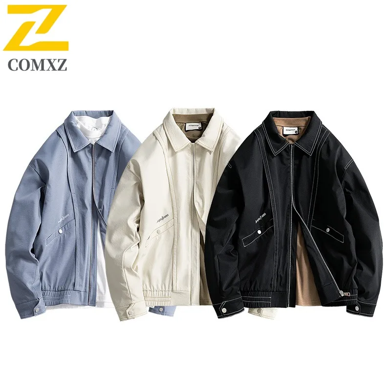 COMXZ походная дорожная куртка для мужчин, комфортное ветрозащитное пальто премиум-класса, классическая легкая прочная осенняя верхняя одежда с воротником-стойкой
COMXZ походная дорожная куртка для мужчин, комфортное ветрозащитное пальто премиум-класса, классическая легкая прочная осенняя верхняя одежда с воротником-стойкой