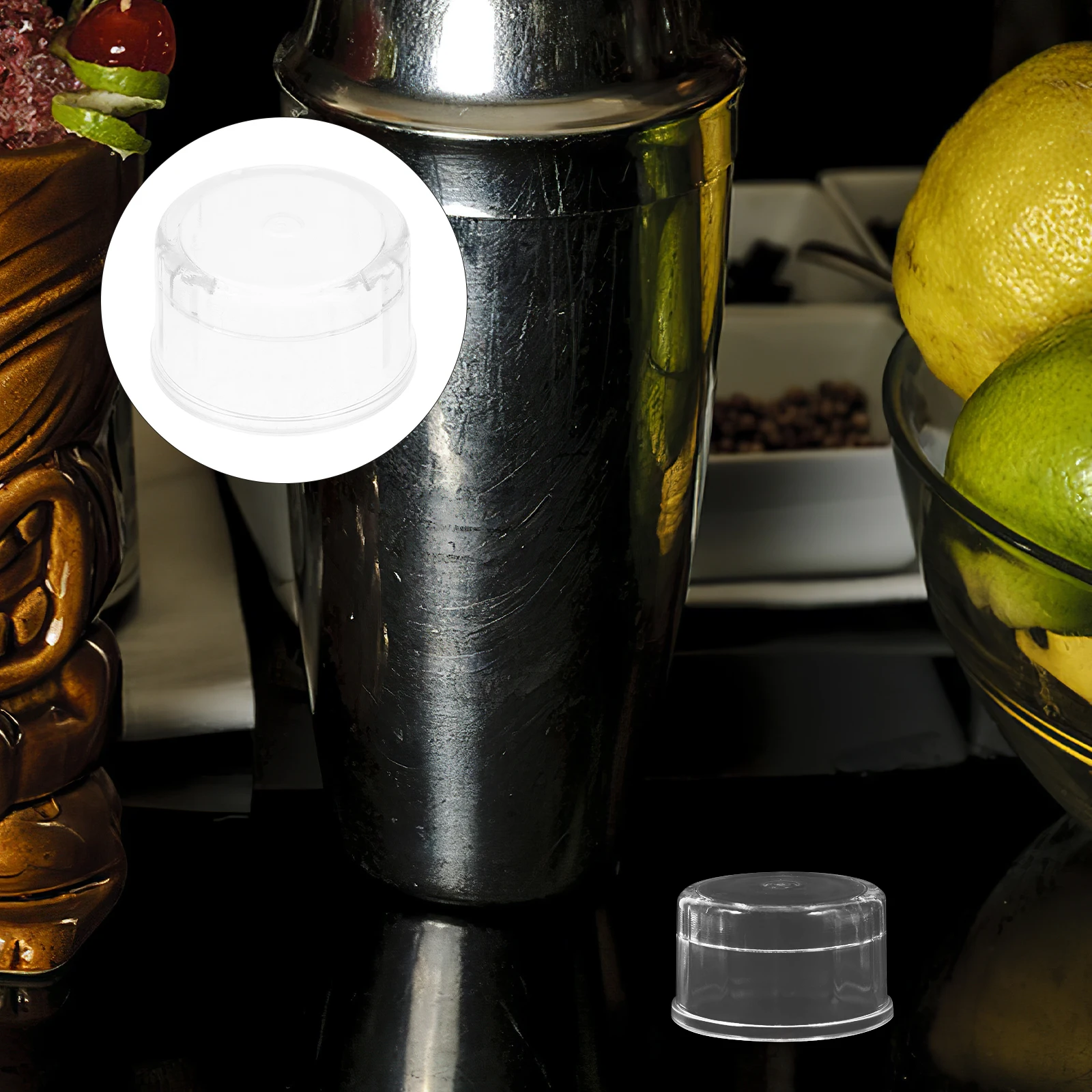 10Pcs Splash-Proof Cocktail Shaker Covers Clear Plastic Press Juice Cup Lids Multipurpose Non Spill Cap Reusable Shaker Cup
10Pcs Splash-Proof Cocktail Shaker Covers Clear Plastic Press Juice Cup Lids Multipurpose Non Spill Cap Reusable Shaker Cup