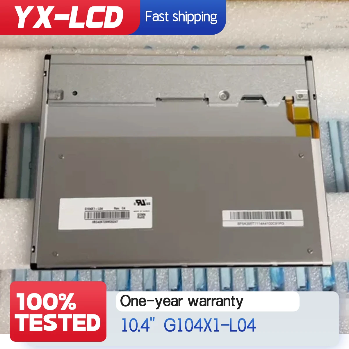 G104X1-L04 10.4inch 10240*768 LCD Display Screen panel
G104X1-L04 10.4inch 10240*768 LCD Display Screen panel