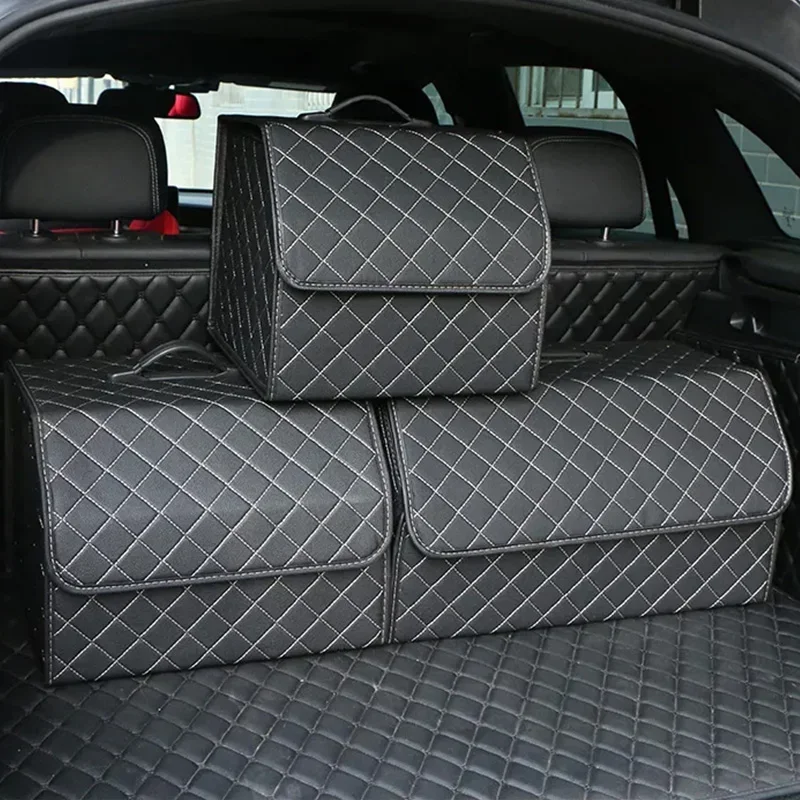 New Car Trunk Organizer Box Folding Large Capacity Auto Multiuse Tools Storage Bag Stowing Tidying Leather For Car Storage Box
New Car Trunk Organizer Box Folding Large Capacity Auto Multiuse Tools Storage Bag Stowing Tidying Leather For Car Storage Box