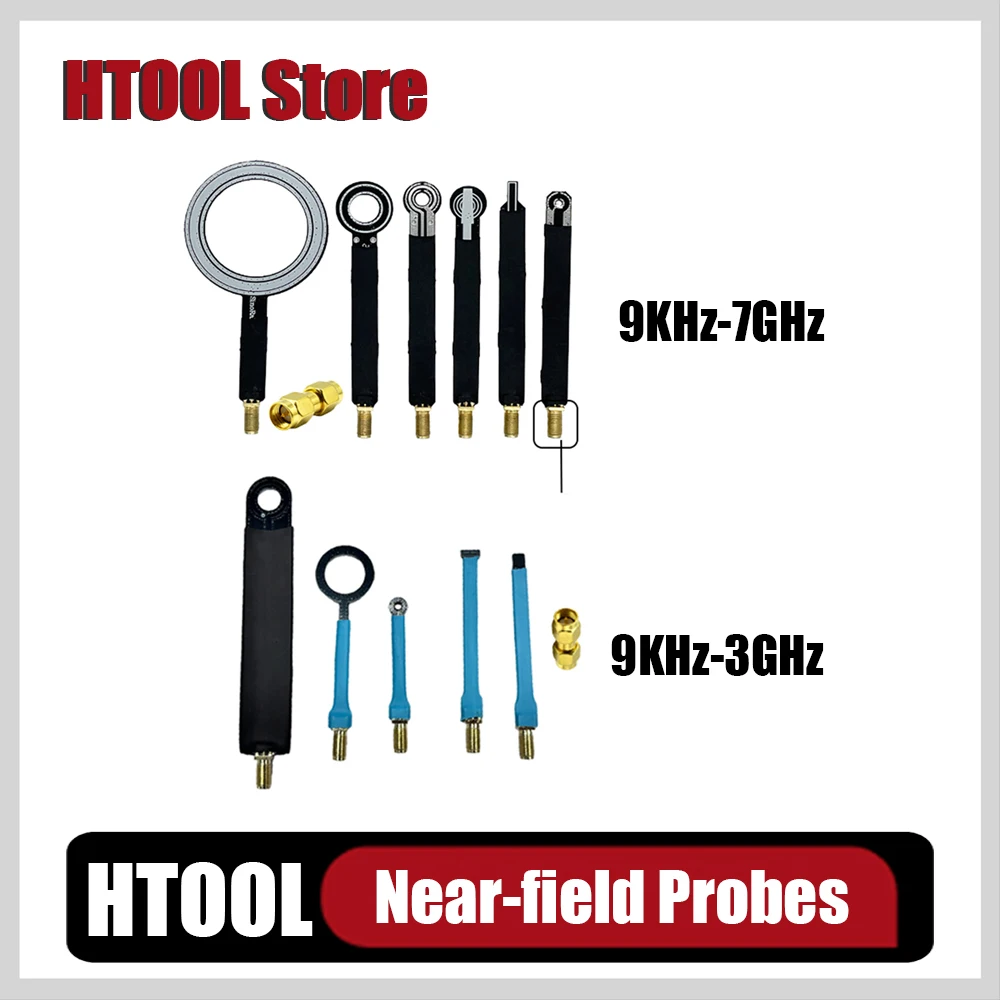 HTOOL HT03 9KHz-3GHz HT08 9KHz-7GHz Near Field Probe Kit EMI EMC RE CE Test Locate Interference Work on Receivers SA6
HTOOL HT03 9KHz-3GHz HT08 9KHz-7GHz Near Field Probe Kit EMI EMC RE CE Test Locate Interference Work on Receivers SA6