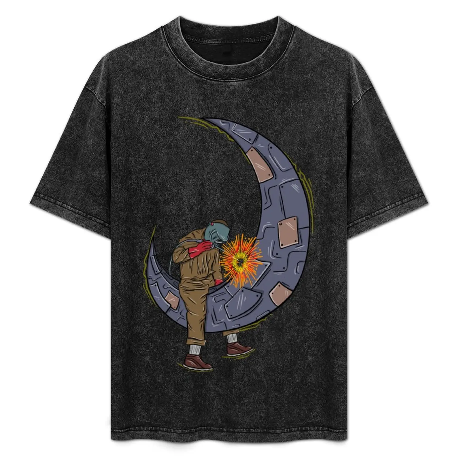 Welder Metal Moon T-Shirt Fashion Casual Short Sleeve T-Shirt
Welder Metal Moon T-Shirt Fashion Casual Short Sleeve T-Shirt