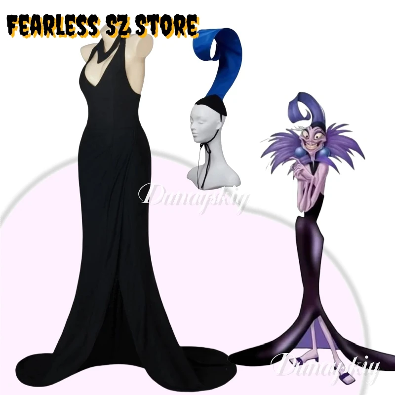 Yzmaaa Women's תחפושות Halloween Theme Party Black Party V-neck Fork Dress Fancy Dress Hat Collar Takerlama
Yzmaaa Women's תחפושות Halloween Theme Party Black Party V-neck Fork Dress Fancy Dress Hat Collar Takerlama